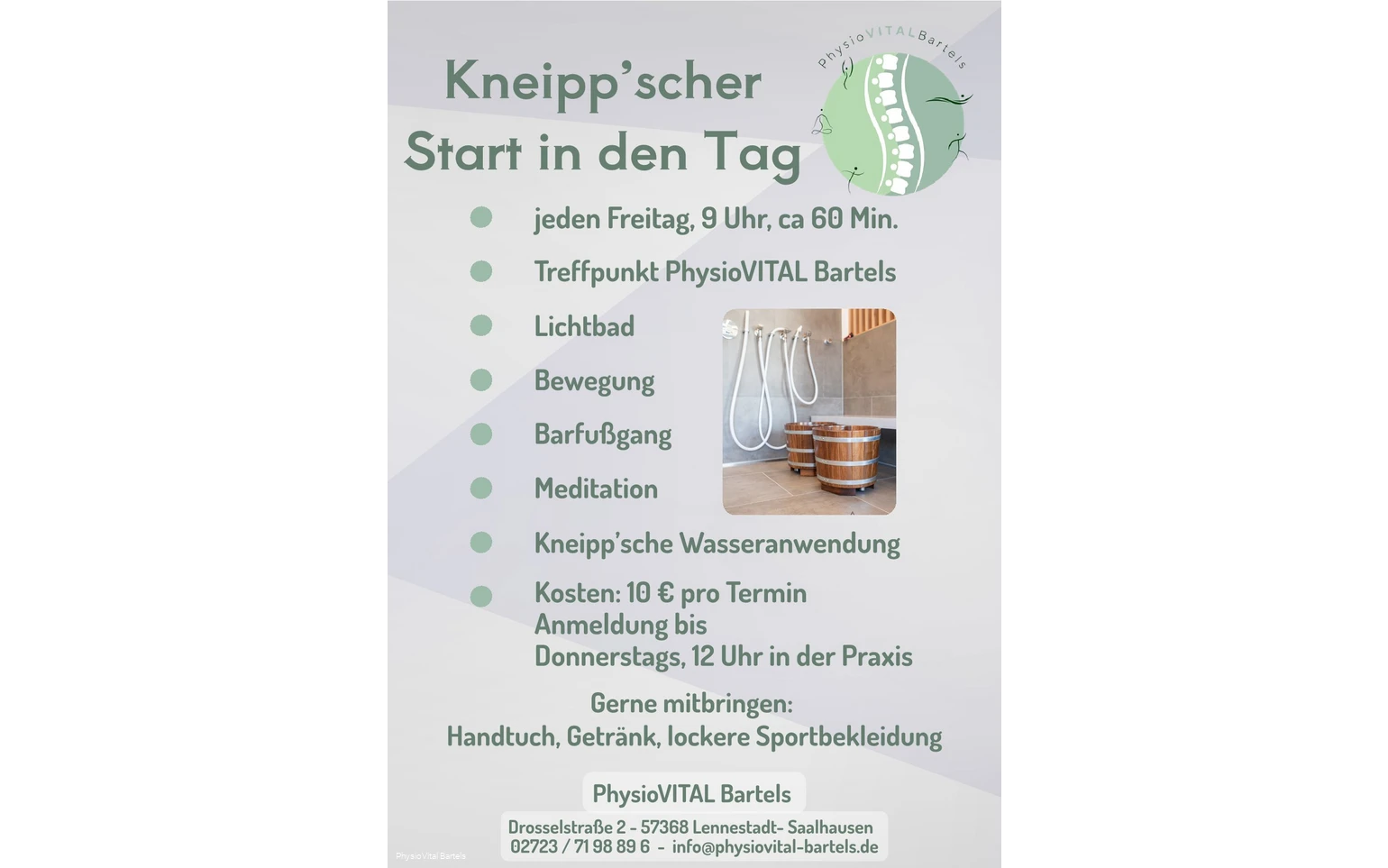 "Kneipp'scher Start in den Tag"