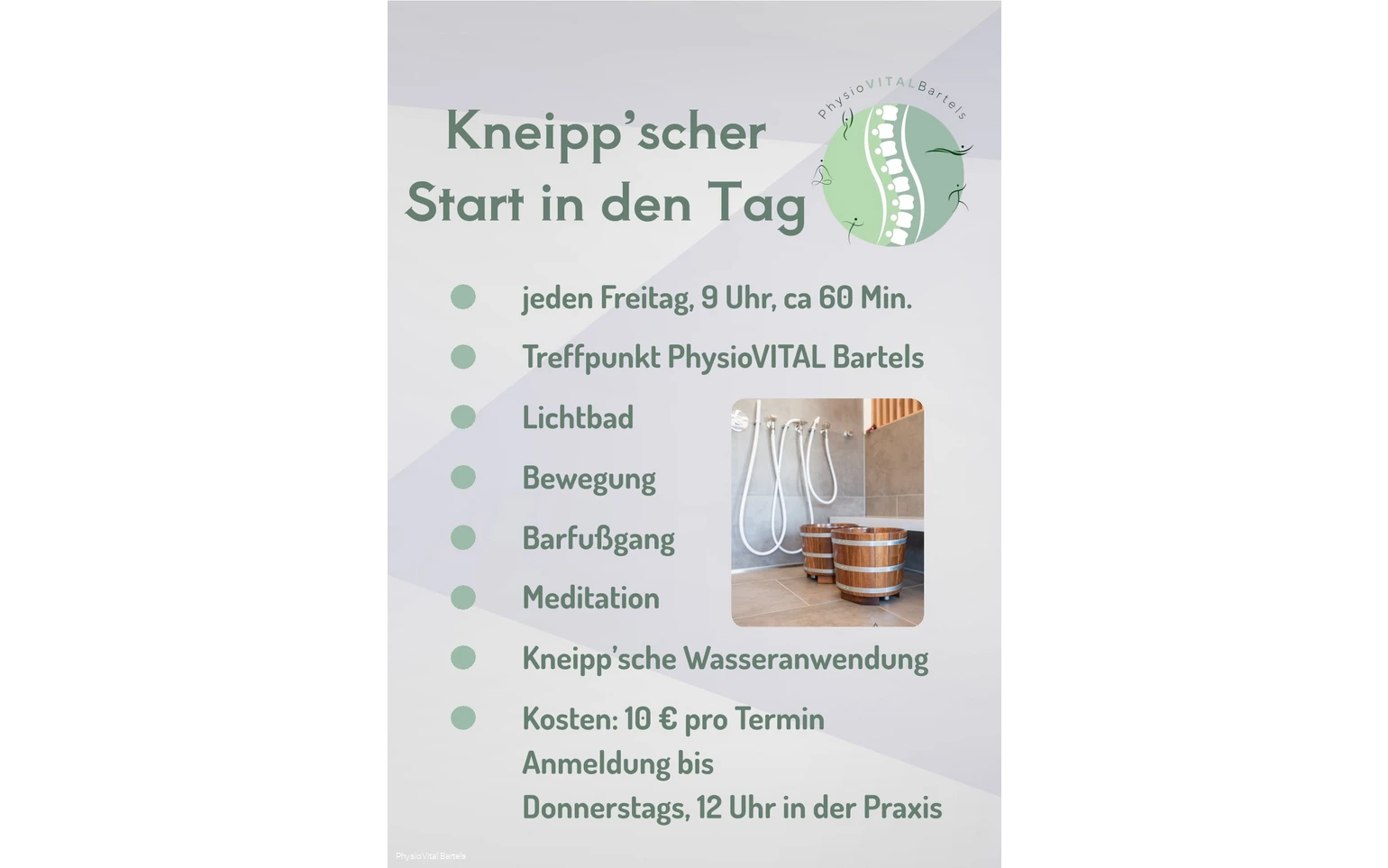 "Kneipp'scher Start in den Tag"