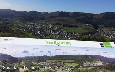 Blick auf Saalhausen