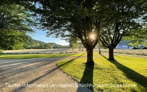 Sonnenuntergang im Kurpark