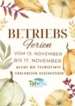 Betriebsferien